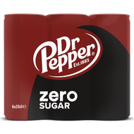 Dr Pepper Regular zero 6x330ml