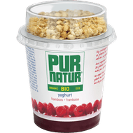 Pur Natur Biologische volle roeryoghurt muesli framboos
