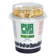 Pur Natur Biologische volle roeryoghurt muesli bosbes