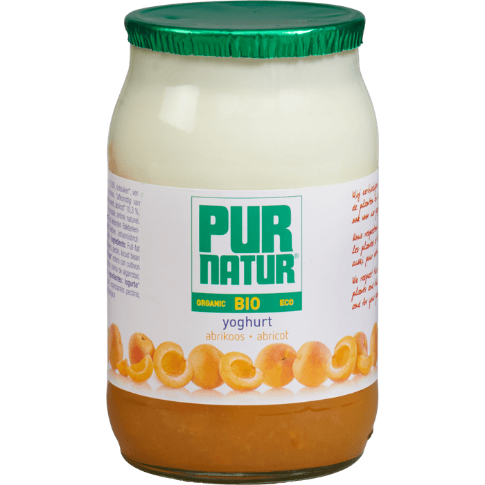 Pur Natur Biologische volle roeryoghurt abrikoos