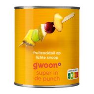 G'woon Fruitcocktail op lichte siroop