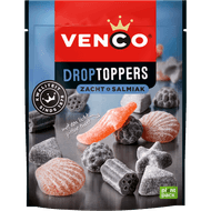 Venco Droptoppers zacht-salmiak