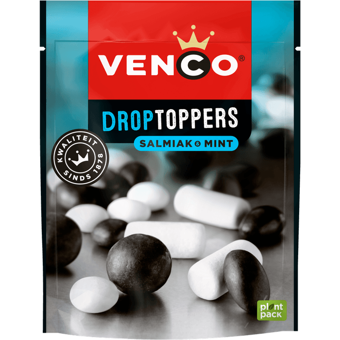 Venco Droptoppers salmiak-mint