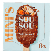Sou Sou Nutty caramel mini 6 st.