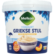 Melkan Yoghurt griekse stijl perzik-passievrucht