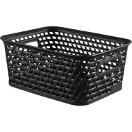 Rattan mand S 25x20x10cm zwart
