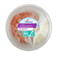 Heiploeg Garnalen met aioli dip