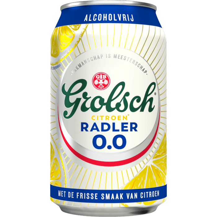 Grolsch Radler alcoholvrij citroen