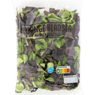 Jonge bladsla met veldsla