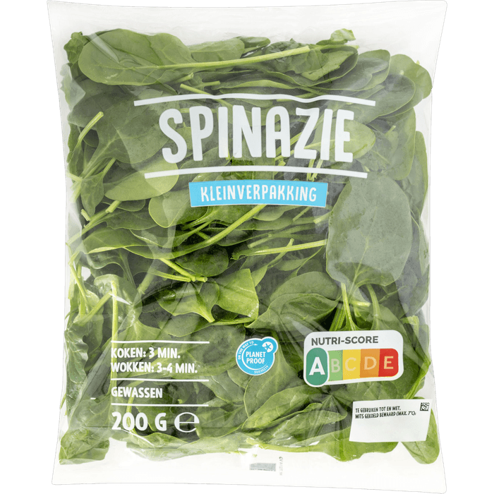 Spinazie gewassen