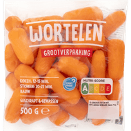 Worteltjes geschrapt voordeel