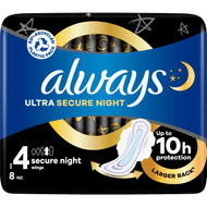 Always Maandverband ultra secure night wings
