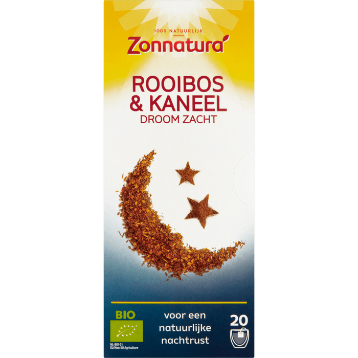 Zonnatura Rooibosthee kaneel droomzacht 20zk