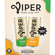 Viper Hard ice tea lemon & mango 4-pack