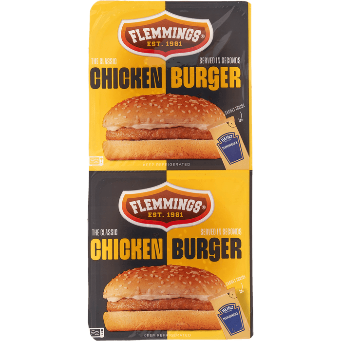 Flemmings Chickenburger 2 stuks