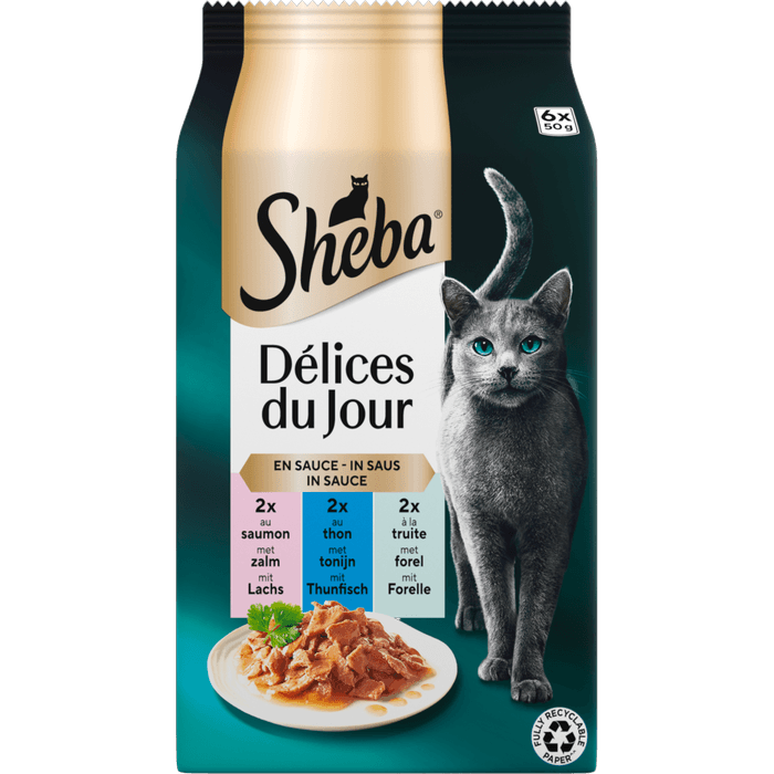 Sheba Kattenvoer delices du jour vis 6st