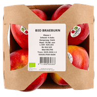 Bio braeburn verpakt