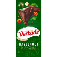 Verkade Chocoladereep extra puur hazelnoot