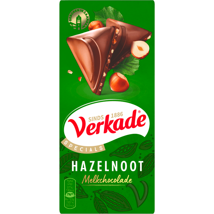 Verkade Chocoladereep hazelnoot
