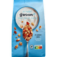 G'woon Krokante muesli 4 noten