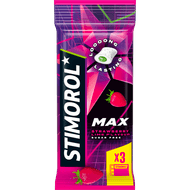 Stimorol Kauwgom max strawb. lime 3 st.