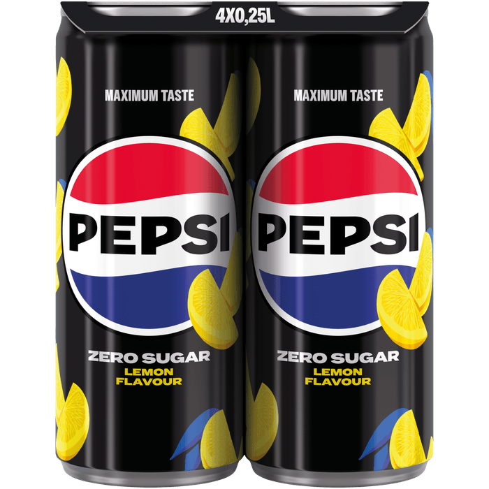 Pepsi Zero lemon 4x25cl