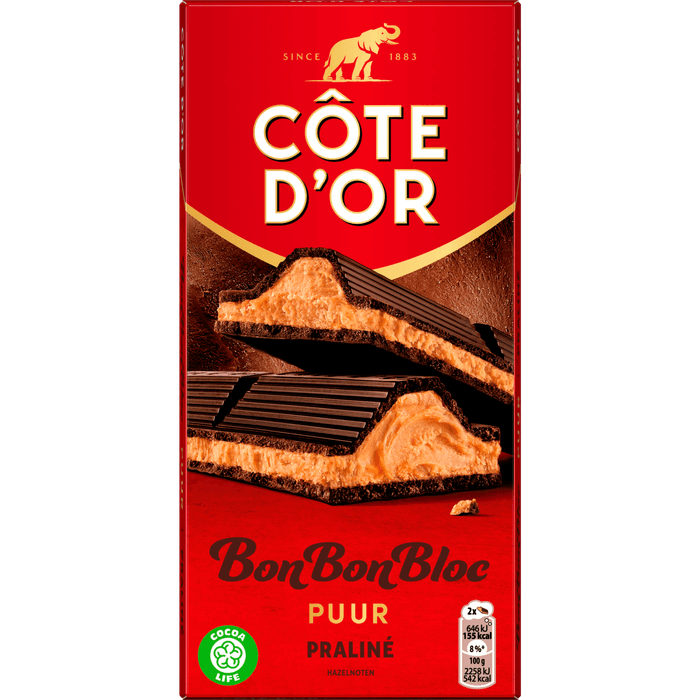 Côte d'Or Bonbonbloc praline puur