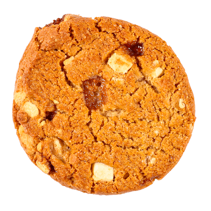 American cookie raspberry white