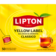 Lipton Thee yellow tea kop 50zk.