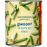 G'woon Sperziebonen gebroken