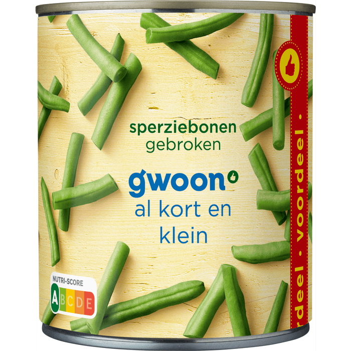 G'woon Sperziebonen gebroken