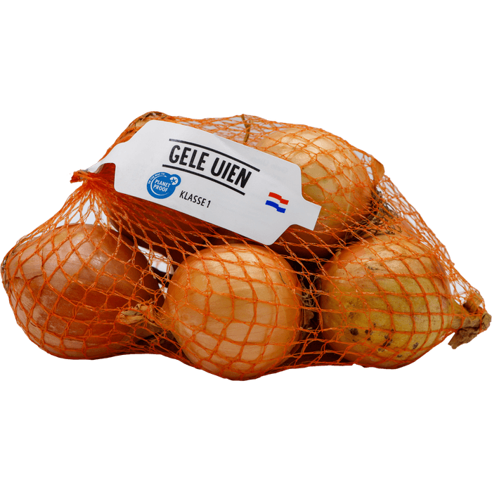 Uien verpakt klein