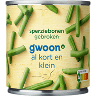 G'woon Sperziebonen gebroken