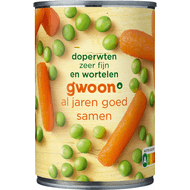 G'woon Doperwten en wortelen extra fijn