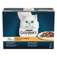 Gourmet Kattenvoer perle duo van vlees 12 st.
