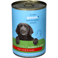 G'woon Hondenvoer rund-lever in gelei