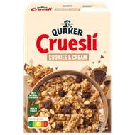 Quaker Cruesli cookies & cream