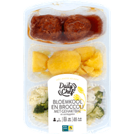Daily Chef Bloemkool aardappelen met gehaktballen