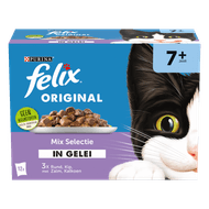 Felix Pouch senior nat chunks in jelly 12 stuks