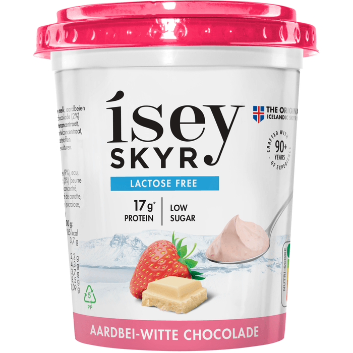 Isey skyr Aardbei-witte chocolade