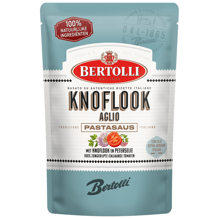 Bertolli Pastasaus in zak knoflook