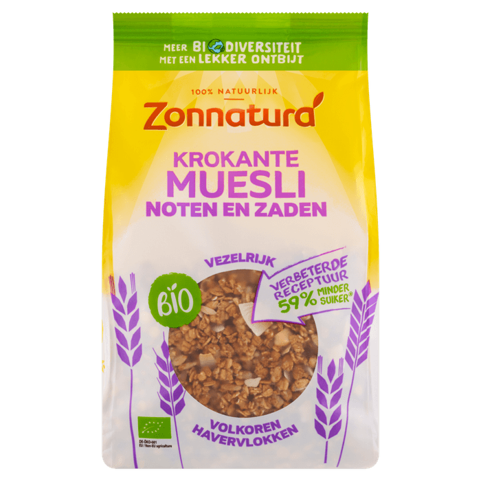 Zonnatura Krokante muesli noten & zaden