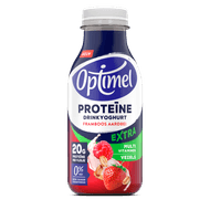 Optimel Drinkyoghurt protein framboos aardbei