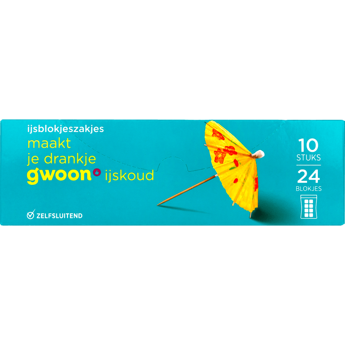 G'woon Ijsblokzakjes 24 ijsblokjes
