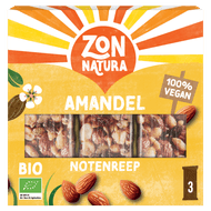 Zonnatura Biologische notenmix reep amandel 3 stuks