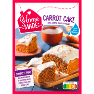 Home made Carrotcake met icing mix