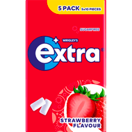 Extra Strawberry suikervrij 5-pack