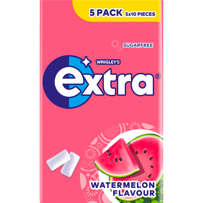 Extra Watermelon suikervrij 5-pack