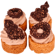DekaVers Mini choco gebakjes 4 stuks