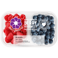 Fruitmix blauwe bes-framboos
